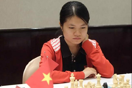 Phạm Lê Thảo Nguyên lọt vào vòng 3 giải cờ vua nữ thế giới 2017 ở Iran. (Ảnh tư liệu)
